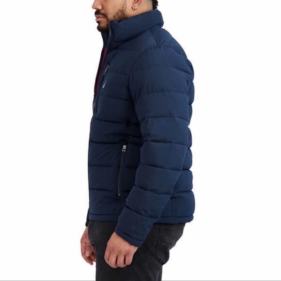 Nautica Men’s Quilted Puffer Jacket Large Mid-Weight - Picture 7 of 8